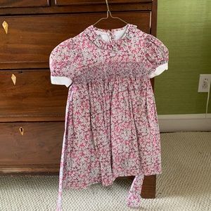 Alice Kathleen smocked floral Easter dress size 4.  Looks like La Coqueta